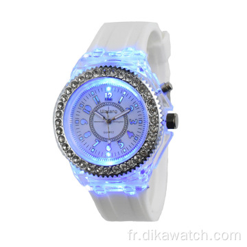 Genève 2019 AliExpress Genève montre dame hommes haut bracelet en Silicone diamant montre cadran Design Sport hommes montres Reloj Mujer